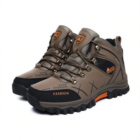 Men High Top Hiking Shoes Winter Warm Size 47 8528 khaki 44