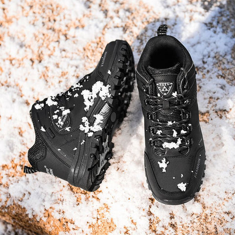 Men High Top Hiking Shoes Winter Warm Size 47 8528 Black 39 In Australia - Darrahopens
