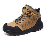 Men Hiking Shoes Minsi Xiusi Mid Top Anti Slip WN-9903-1 khaki 36