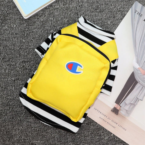 Funny Dog Clothes Qichong Small Pet Spring Autumn Purse Stripe XS In Australia - Darrahopens