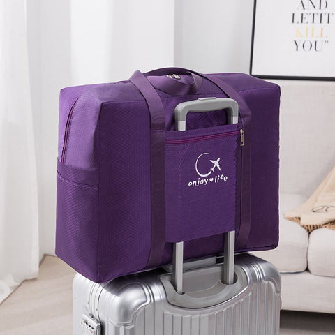 Travel Bag Storage Organizer Waterproof Oxford Cloth Purple Medium In Australia - Darrahopens