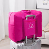 Travel Bag Storage Organizer Waterproof Oxford Cloth Rose Red Medium