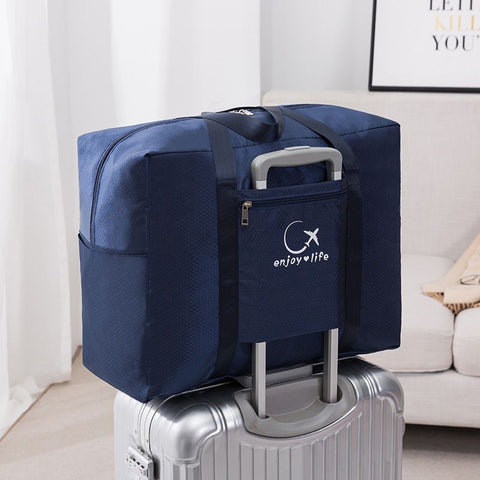 Travel Bag Storage Organizer Waterproof Oxford Cloth Navy blue Small size