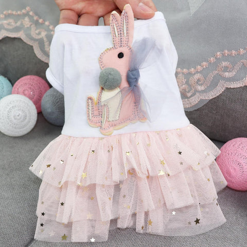 Pet Skirt Odd Pet Cloth Casual Dog Clothes White XS