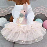 Pet Skirt Odd Pet Cloth Casual Dog Clothes White XS
