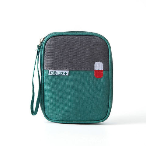 Bag points First Aid Kit Travel Storage Bag A-701 Small Green