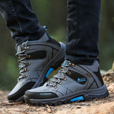 Men Hiking Shoes Waterproof High Top Size 47 8528 Khaki High-Top Cotton Shoes 42 In Australia - Darrahopens