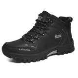 Men Hiking Shoes Waterproof High Top Size 47 8528 black cotton high-top shoes 43