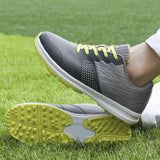 THESTRON Mens Golf Shoes Waterproof Non Slip White US 9-EUR 43