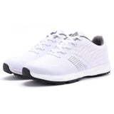 THESTRON Mens Golf Shoes Waterproof Non Slip White US 8-EUR 41
