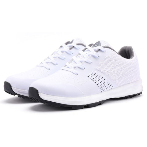 THESTRON Mens Golf Shoes Waterproof Non Slip White US 8-EUR 41