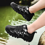 Qifeng Men Women Outdoor Breathable Hiking Shoes Army Green 43