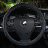 Li Xiao Car Steering Wheel Cover 38cm Cowhide Black Red Black Blue