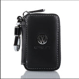 Dazzling Leather Key Holder for Car Keychain. Everyone Brown square key bag