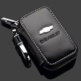 Dazzling Leather Car Key Bag for Audi Kia Chery Fiat Run chi Brown square key bag