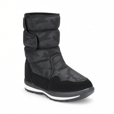 Phibee Kids Snow Boots Anti-Slip Warm M904 black camouflage 35 In Australia - Darrahopens