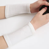Wrist Bracer Adult Polyester Elastic Badminton. White