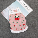 Pet Clothing Odd Pet Cherry Cat Dog Vest Cherry Small Sling Pink XXL In Australia - Darrahopens