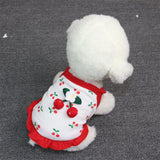 Pet Clothing Odd Pet Cherry Cat Dog Vest Cherry Small Sling Pink XXL
