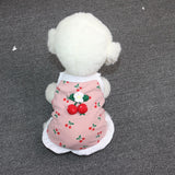 Pet Clothing Odd Pet Cherry Cat Dog Vest Cherry Small Sling Pink XXL