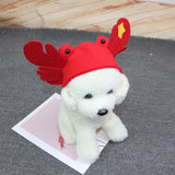 Pet Crab Hat Big Eyes Felt Headwear crab hat