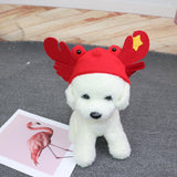 Pet Crab Hat Big Eyes Felt Headwear crab hat