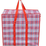 Woven Storage Bag PP Multipurpose Moving Clothes Red Extra Large