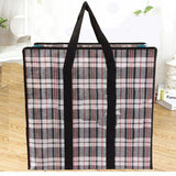 Woven Storage Bag PP Multipurpose Moving Clothes Black Extra Large