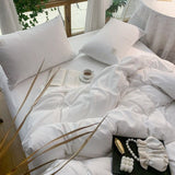 Hotel Style Quilt Cover 4 Piece Bedding Set Light luxury five-star room for white thickening 2.3x 2.5m bed sheets