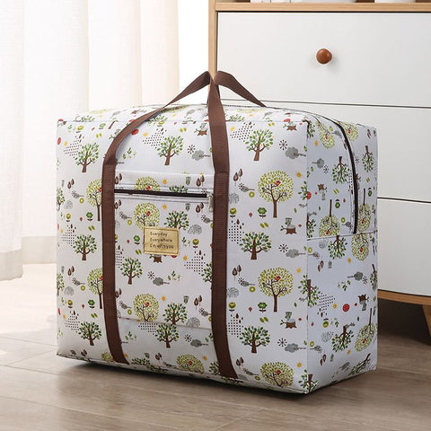 Oxford Cloth Travel Storage Bag Waterproof Fold. Pastoral Trees Medium 42X32X17cm In Australia - Darrahopens