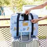 Oxford Cloth Travel Storage Bag Waterproof Fold. Pastoral Trees Medium 42X32X17cm