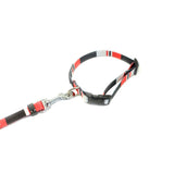 A family of Youchong Nylon Dog Leash and Collar Set Pink suit-M size Elastic rope [traction rope + collar]]