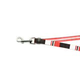 A family of Youchong Nylon Dog Leash and Collar Set Pink suit-M size Elastic rope [traction rope + collar]]