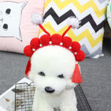 Odd Pet Cat Dog Beijing Opera Hat Non-Woven Fabric