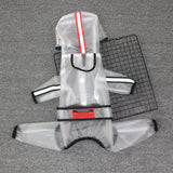 Dog Raincoat Odd Pet Waterproof PU Small Medium Frosted Raincoat L