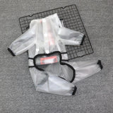 Dog Raincoat Odd Pet Waterproof PU Small Medium Frosted Raincoat L