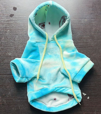 Pretty Pet Cat Dog Sweater Coral Fleece British Thick Green mink velvet L back length 34 bust 45 In Australia - Darrahopens