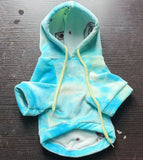 Pretty Pet Cat Dog Sweater Coral Fleece British Thick Green mink velvet XS back length 20 bust 29