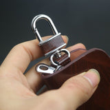 Dodge Leather Key Case Wood Grain Brown Wood Grain Bag-(Black) In Australia - Darrahopens