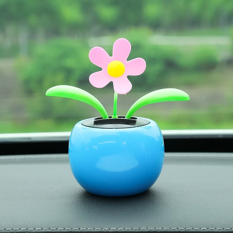 Tang Yi Solar Car Decoration Sunflower Blue In Australia - Darrahopens