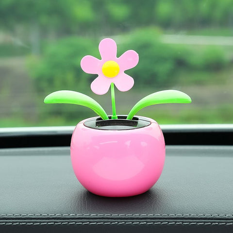Tang Yi Solar Car Decoration Sunflower Pink In Australia - Darrahopens