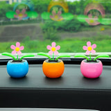 Tang Yi Solar Car Decoration Sunflower Sunflower [Blue + Orange + pink]] In Australia - Darrahopens