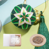 Fun Resin Keychain Blue and White Modern Style W276-LX [Jade] key chain-flowers core + gift box In Australia - Darrahopens