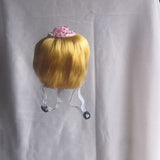 Pet Dog Cat Wig Gold Short Hair