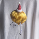 Pet Dog Cat Wig Hat Christmas Yellow Wool In Australia - Darrahopens