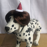 Pet Cat Dog Wig Brown Wool Fashion Hat In Australia - Darrahopens