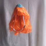 Pet Cat Dog Orange Wool Wig Hat