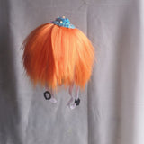 Pet Dog Cat Halloween Wig Orange Wool