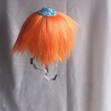 Pet Dog Cat Halloween Wig Orange Wool