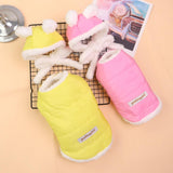 Pet Clothing Two Legged Clothes Odd Pet Thickened Warm cream suit yellow XXL In Australia - Darrahopens